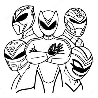 Power Rangers Beast Morphers Coloring Page 61456-50947