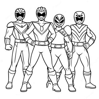 Power Rangers Beast Morphers Coloring Page 61456-50948