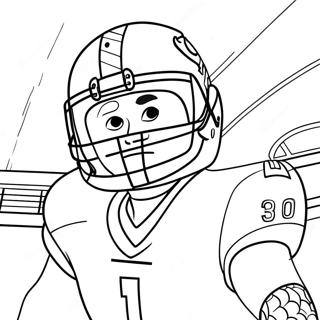 Joe Burrow In Action Coloring Page 6145-4912