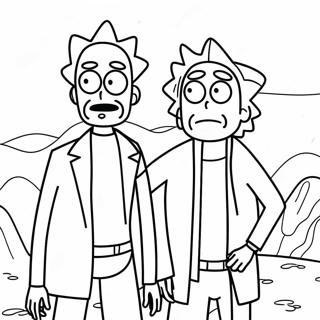 Rick And Morty Adventure Coloring Page 61467-50957