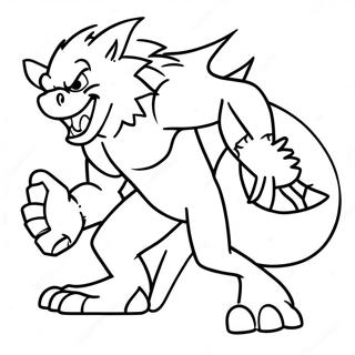 Werehog Coloring Page 61476-50962