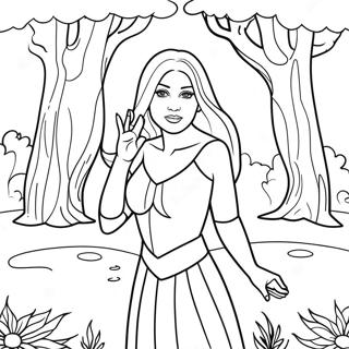 Doaa Moaz In A Magical Forest Coloring Page 61487-50972