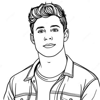 Shawn Mendes Coloring Page 61496-50981