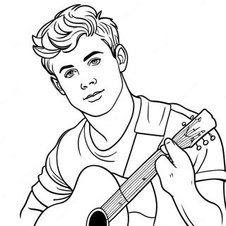 Shawn Mendes Coloring Page 61496-50983