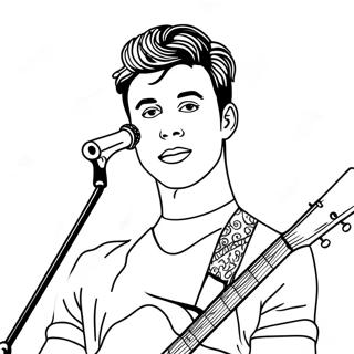 Shawn Mendes Coloring Page 61496-50984