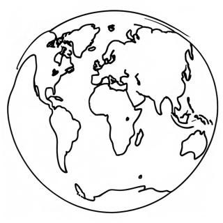 Colorful Continents And Oceans Coloring Page 61527-51013