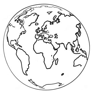 Colorful Continents And Oceans Coloring Page 61527-51014