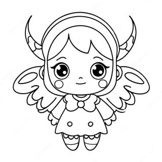 Anime Demon Girl Coloring Pages