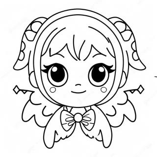 Cute Anime Demon Girl With Wings Coloring Page 61537-51007