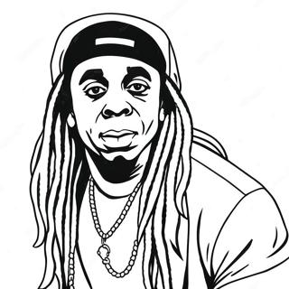 Lil Wayne Coloring Page 61596-51050