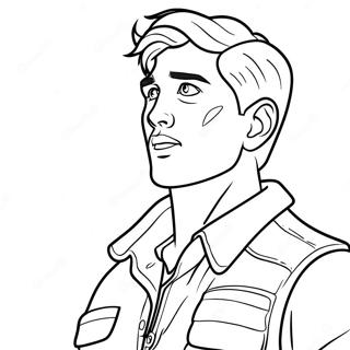 Kyle In Action Coloring Page 61607-51074