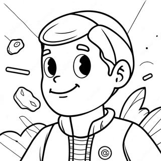 Kyle In Action Coloring Page 61607-51075