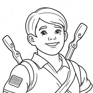 Kyle In Action Coloring Page 61607-51076