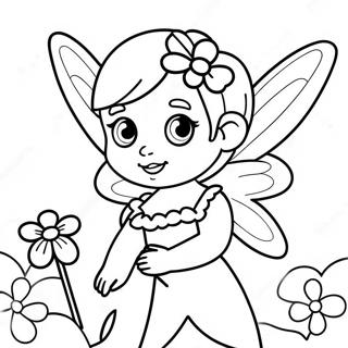 Flower Fairy Coloring Page 61616-51079