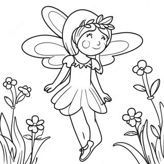 Flower Fairy Coloring Pages