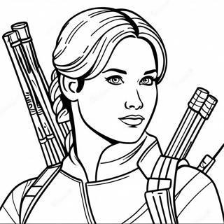 Katniss Everdeen Coloring Pages