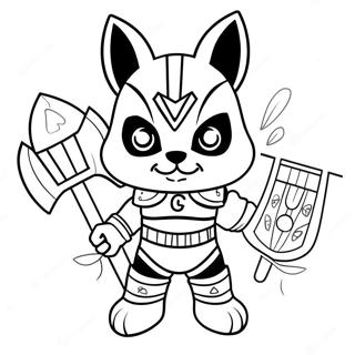 Cleveland Guardians Mascot Coloring Page 61647-51097