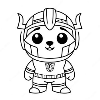 Cleveland Guardians Mascot Coloring Page 61647-51098