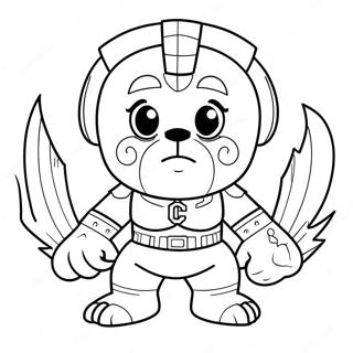 Cleveland Guardians Mascot Coloring Page 61647-51099