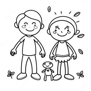 Stick Figure Family Coloring Page 61686-51126