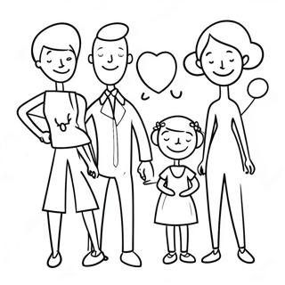 Stick Figure Family Coloring Page 61686-51127