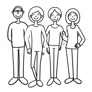 Stick Figure Family Coloring Page 61686-51128