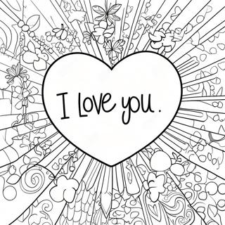 I Love You Graffiti Coloring Page 61696-51134