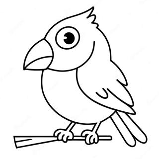 Louisville Cardinal Mascot Coloring Page 61707-51146