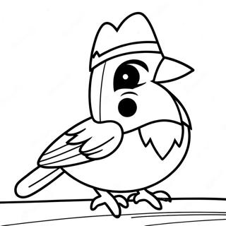 Louisville Cardinal Mascot Coloring Page 61707-51147