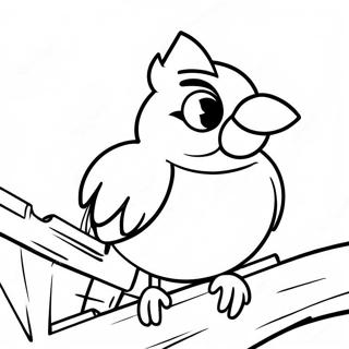 Louisville Cardinal Mascot Coloring Page 61707-51148