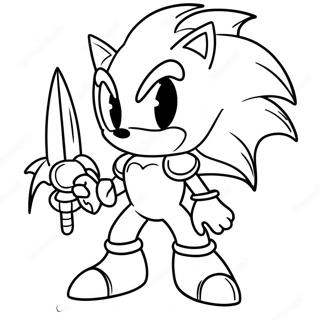 Excalibur Sonic Coloring Page 61716-51154