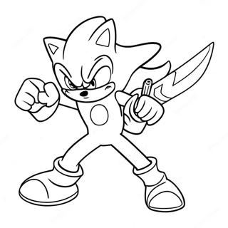 Excalibur Sonic In Action Coloring Page 61717-51157