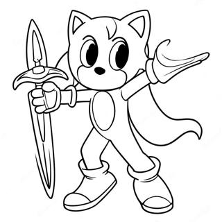 Excalibur Sonic In Action Coloring Page 61717-51158