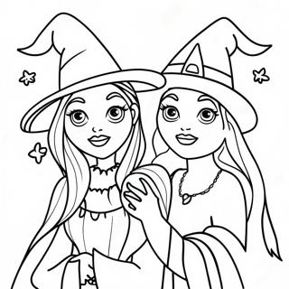 Witchy Sisters Hocus Pocus Coloring Page 61737-51166