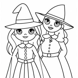 Witchy Sisters Hocus Pocus Coloring Page 61737-51167