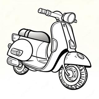 Razor Scooter In Action Coloring Page 61747-51184