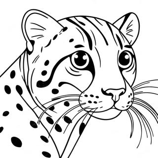 Ocelot Coloring Pages