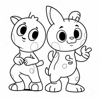 Pikwik Pack Characters Coloring Page 61797-51221