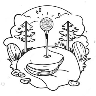 Disc Golf Coloring Pages