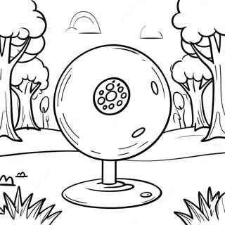 Disc Golf Coloring Page 61816-51235