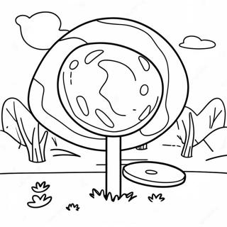 Disc Golf Coloring Page 61816-51236