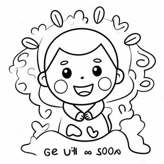 Cheerful Get Well Soon Mom Coloring Page 61827-51255