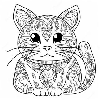 Pop Cat Coloring Page 61846-51259