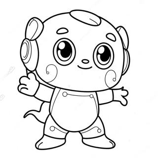 Cute Nova Character Coloring Page 61867-51275