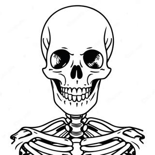 X Ray Skeleton Coloring Page 61876-51283