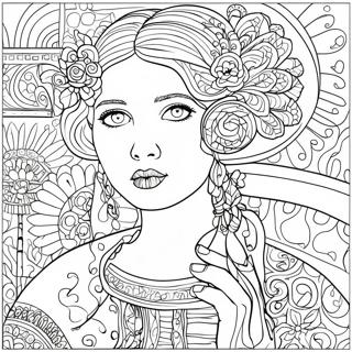 Gustav Klimt Coloring Pages