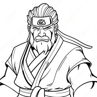 Jiraiya In Sage Mode Coloring Page 61917-51314