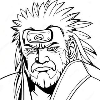 Jiraiya In Sage Mode Coloring Page 61917-51316