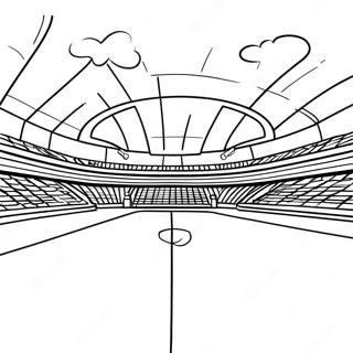 Realistic Football Field Coloring Page 61926-51323