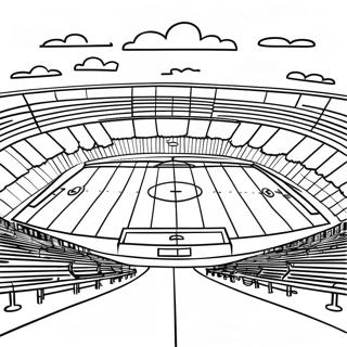 Realistic Football Field Coloring Page 61926-51324